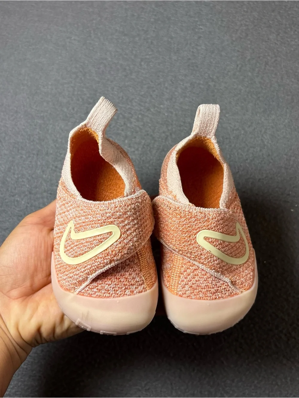 Nike Swoosh 1 (TD) Washed Coral Muslin Size 6C